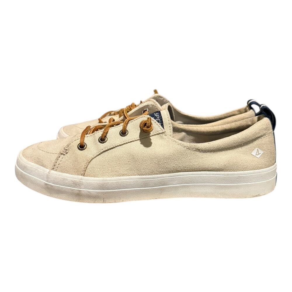 Sperry Top Sider Women’s Crest Vibe Linen Sneakers Boat Memory Foam Size 9.5 M - Picture 5 of 9